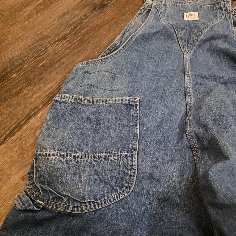 VTG Lee Denim‎ Overalls 1940s 1950s Sanforized Donut Buttons USA 29